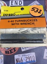 Du-Bro 2156 4-40 Turnbuckles w/ Wrench USA Made Shipped