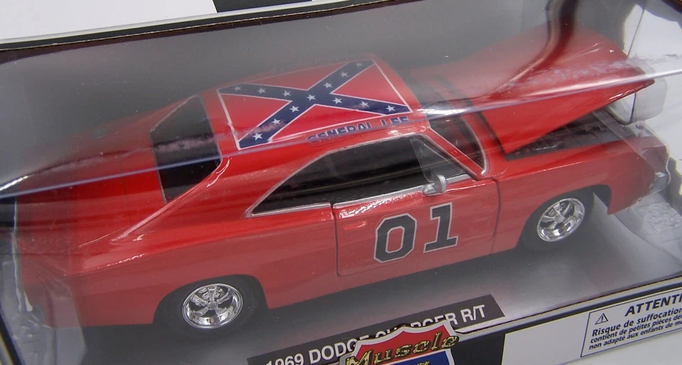 New-Ray 1:25 Dukes of Hazzard GENERAL LEE 1969 Dodge Charger R/T - Orange NIB - Image 3 of 4