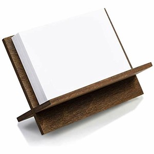 Wood Business Card Holders Brown For Desk Wooden Name Stand