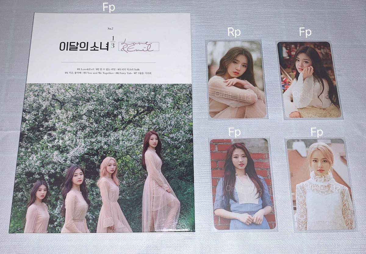 LOONA 1/3 Love&Evil 限定盤 ビビ トレカLoossemble Loona 1/3 Love & Evil Repackage Album Normal Unsealed Photocard