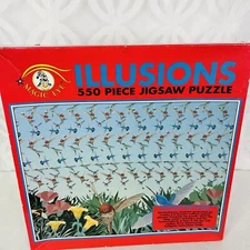 Illusions Magic Eye Ceaco Hummingbirds 550 Piece Jigsaw Puzzle Sealed