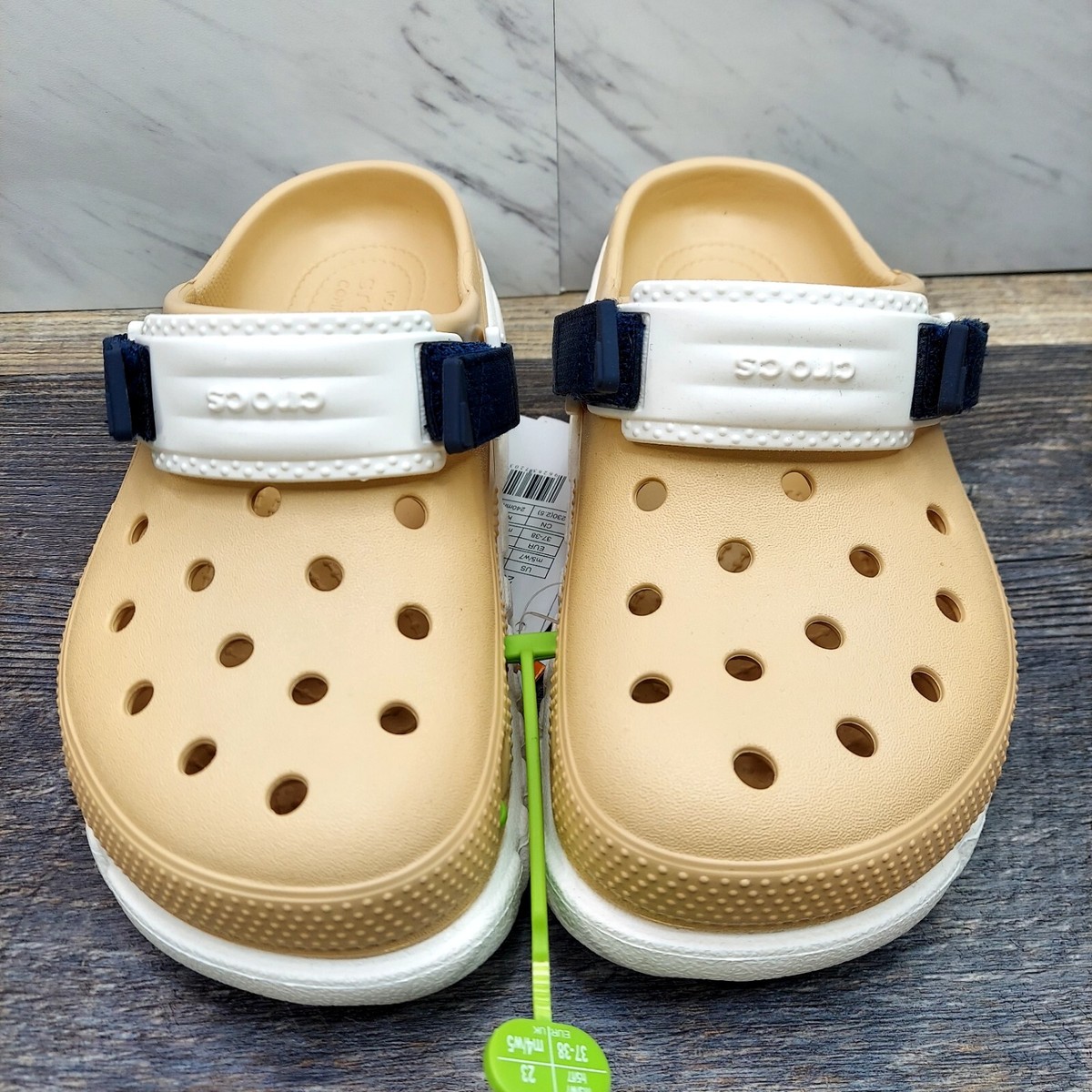 はま Crocs Duet Max II 2 Clog Shitake Slip On Slide 208776 2DS Men's 5