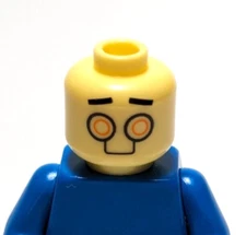 Lego - Minifigure Head - Light Yellow, Robot