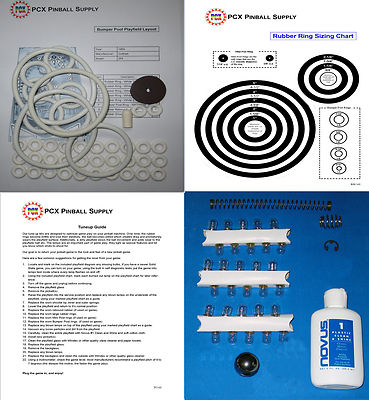 Target Pool Pinball Pinball Rubber Kit Gottlieb Target Pool - Complete Replacement Set For ...