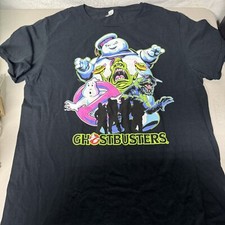 Children s Large Ghostbusters Themed T Shirt Black Stay Puft