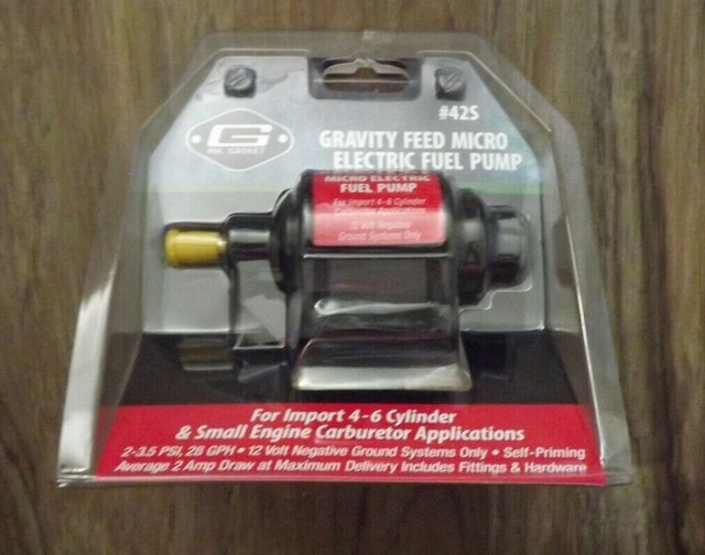 Mr Gasket Gravity Feed Micro Electric Fuel Pump 42S for Import 46