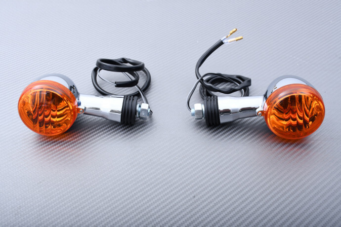Clignotants Suzuki Boulevard 650 Avant Haute Visibilité Orange Ambré 12V