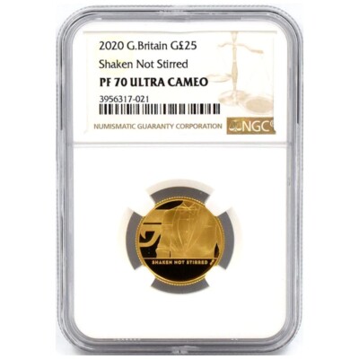 2020 Elizabeth II 25 Pound Gold Coin NGC PF70UC 007 James Bond | eBay