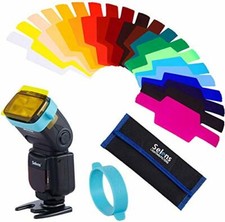 Universal Flash Gels Lighting Filter SE-CG20 Combination Kits 20 Pieces