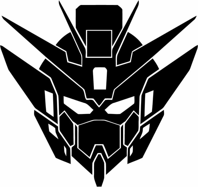 Gundam Wing Zero's Head Vinyl Car Window Laptop Decal Sticker eBay