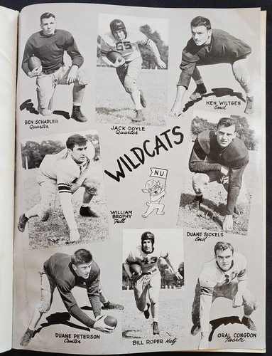 1944 Indiana Hoosiers v Northwestern Wildcats World War II Football Program NCAA - Picture 18 of 19