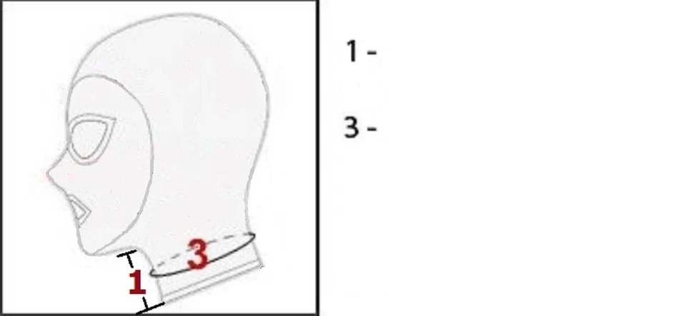 904b Latex Rubber Gummi Neck corset lace up halskorsett thick customized 0.7mm - Image 4 of 4