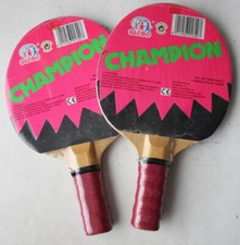 AUTHENTIC VINTAGE 80'S PING PONG PADDLES TABLE TENNIS BY GLOBO NEW SEALED 