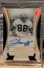 2025 Immaculate - Drew Pearson Moments Auto - Hail Mary Naming  /49 Hof Cowboys
