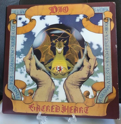 DIO, "Sacred Heart" 12" Black Vinyl LP, 1985. Vinyl mint!