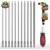 Torx Schraubendreher Set 11 Teilig 200 Mm Mit S2 Stahl Bits