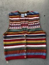 Vintage Russ Sport Co Multicolor Striped Swea...