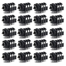 Luomorgo PCB Panel Mount 6 Pin 1/4" 6.35mm Female Socket Stereo Silver