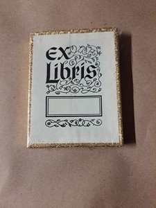 Vintage Antioch Bookplates Ex Libris Gummed Home Library Bookplates 42 in Box