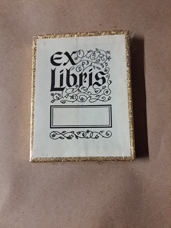 Vintage Antioch Bookplates Ex Libris Gummed Home Library Bookplates 42 in Box