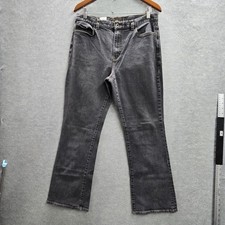 Lauren Jeans Co. Women Jeans 12 Gray Denim Premium Bootcut 26" Inseam