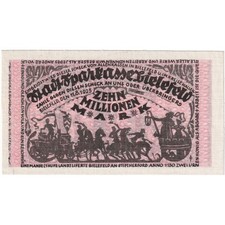 [#288973] Germany, Bielefeld, 10 Millionen Mark, 1923-08-11, UNC, Linen, Grabows