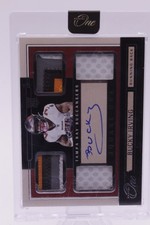 2024 Panini One Bucky Irving Square One Quad Patch Auto 51/99 Tampa Bay Bucs RC