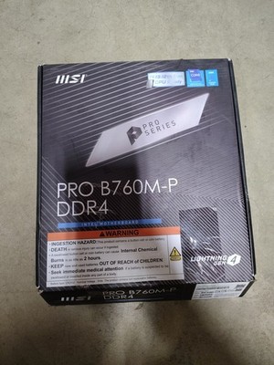 MSI PRO B760M-P DDR4 LGA 1700 Micro-ATX Motherboard | 911-7E02-027