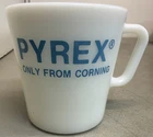 PYREX Only from Corning Milk Glass Mug At Home in Your Lab Vintage 1410