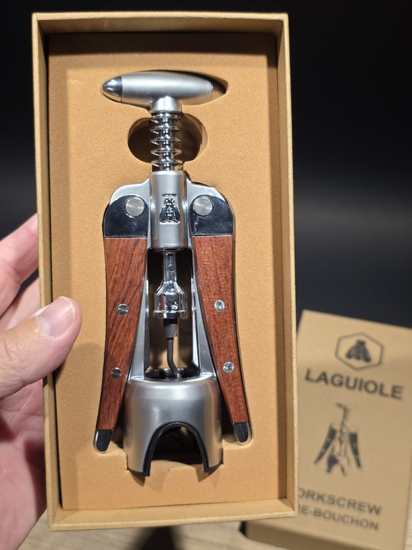  Laguiole Corkscrew with wood Handles Vintage Style