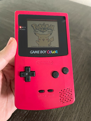Nintendo Game Boy Color Berry CGB-001 Authentic OEM Tested Working Console