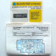 BLAUPUNKT ESSEN STEREO CR Super Arimat Autoradio Betriebsanleitung Schaltbild