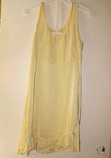 Child's Vintage Original Slip Undies, Yellow, Regular Size 12