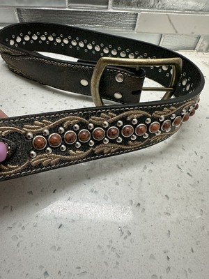 Nocona Western Womens Belt Dark Brown Leather with Decorative Elements Nocona Western Womens Belt Dark Brown Leather with  main image 4