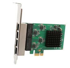 4 Port Quad Gigabit Ethernet PCI Express 2.1 PCI-E x1 Network Interface Card