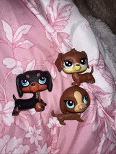 Fox Persian Cat Dachshund Baby Husky LPS Collection Toy 3lot