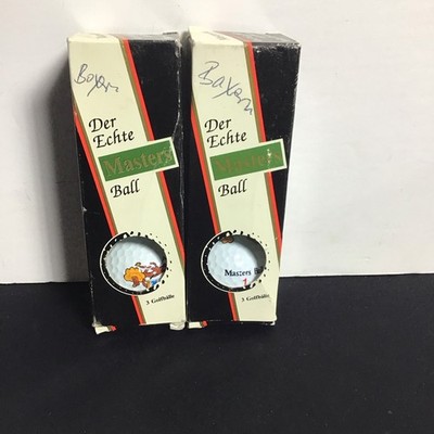 Golf Balls 6 Lot Of Der Echte Masters Balls