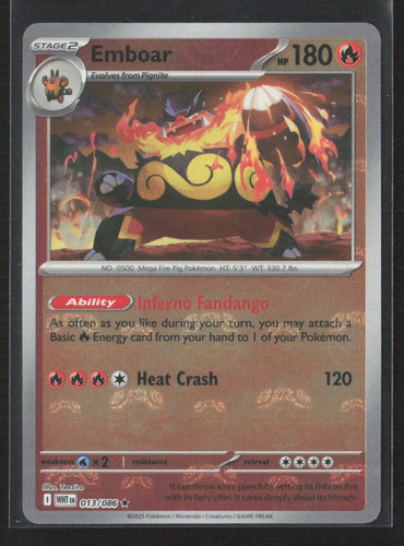 SV: White Flare Emboar Masterball #13/86