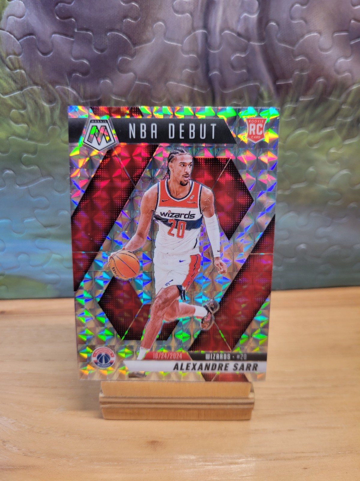 2024-25 Panini Mosaic Alexandre Sarr Rookie NBA Debut #254 Mosaic Prizm