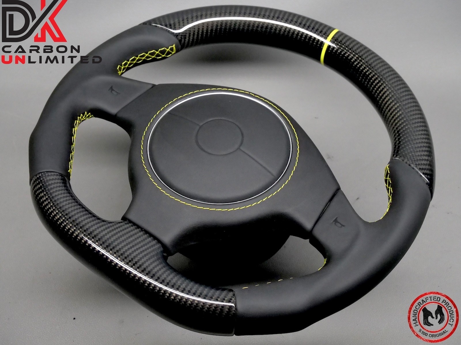 Lamborghini Murcielago LP640 LP650 LP670 Yellow Ring Carbon Steering Wheel v3