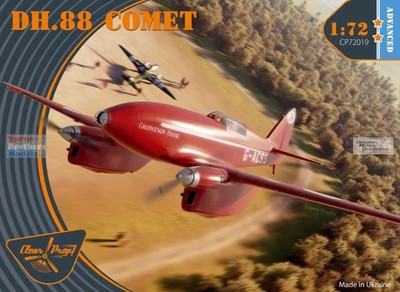 CLPCP72019 1:72 Clear Prop Models DH.88 Comet