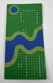 LEGO Vintage 16x32 Base Plate Green River Forestmen's Crossing 6071 - Read
