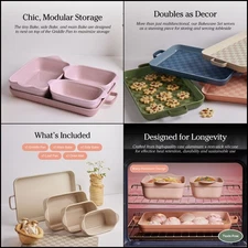 Our Place Bakeware Set | 5-Piece Nonstick, Toxin-Free, Ceramic, Cast Aluminum