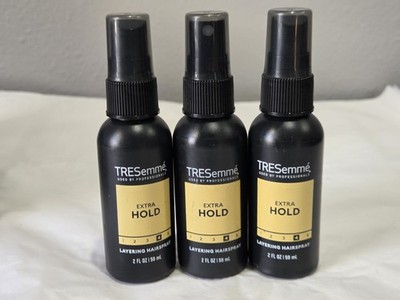 Set of 3 Tresemme Extra Hold  Layering Hairspray 2 oz Travel Size Bottles - NEW