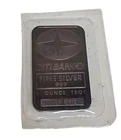 CITIBANK - One Ounce Silver Bar Johnson Matthey RARE -  Sealed. Serial# Tested