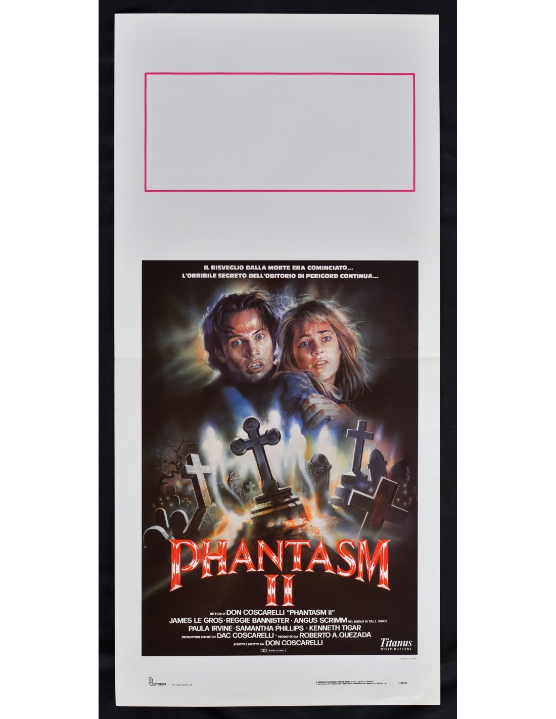 Locandina originale film Phantasm II (1988) - Regia di Don Coscarelli