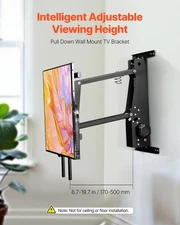 New Motorized TV Wall Mount, TV Mount New 32 to 65 Inch TV, Electric AdjNewtable