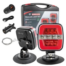 Wireless Trailer Lights Magnetic LED Tow Light Turn Signal Brake Reverse Light