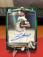 2025 Bowman Chrome 1st Bowman Autograph Steven Echavarria CPA-SE Green Reptilian
