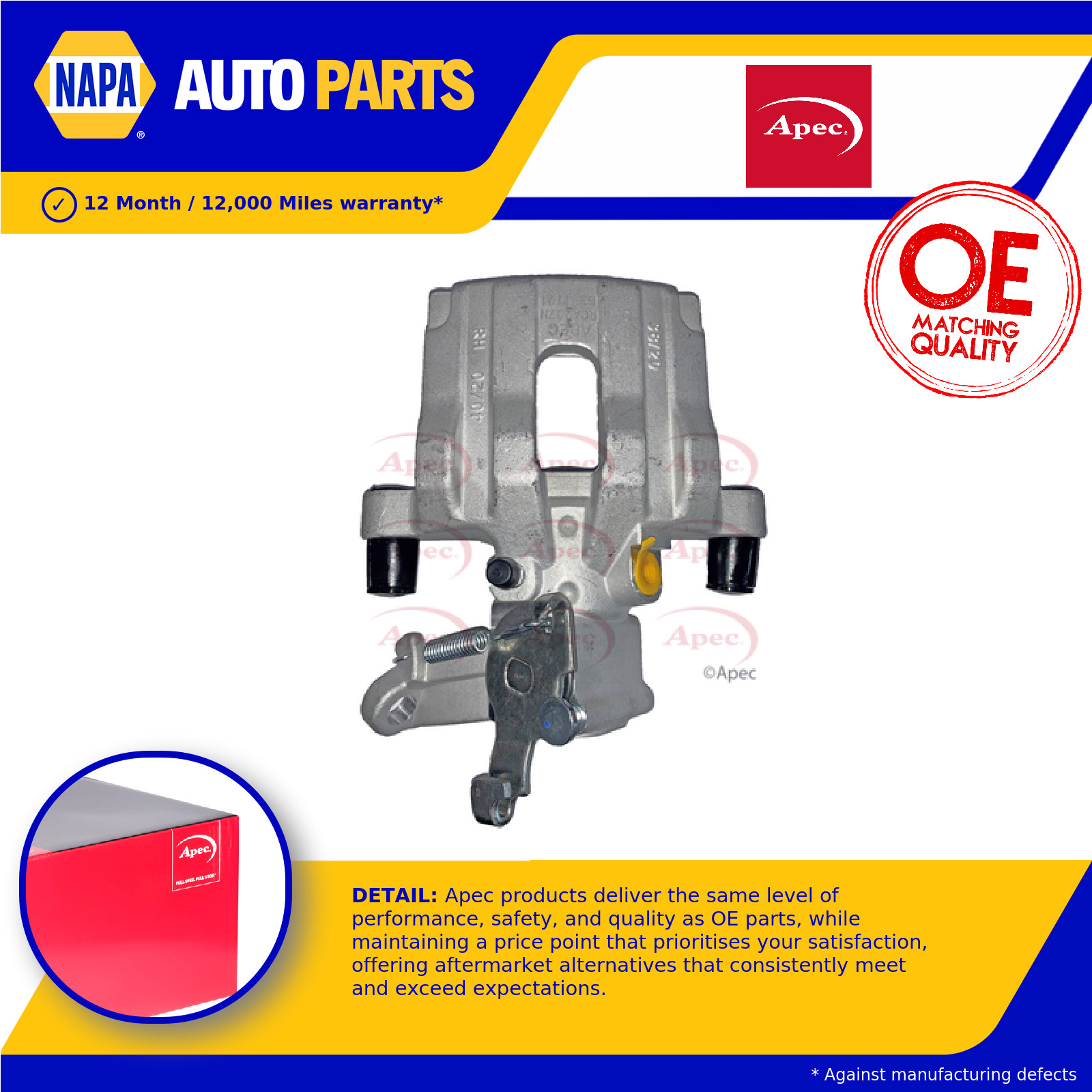 Brake Caliper fits VAUXHALL VECTRA B, C 1.8 Rear Right 00 to 05 Z18XE 542094 New